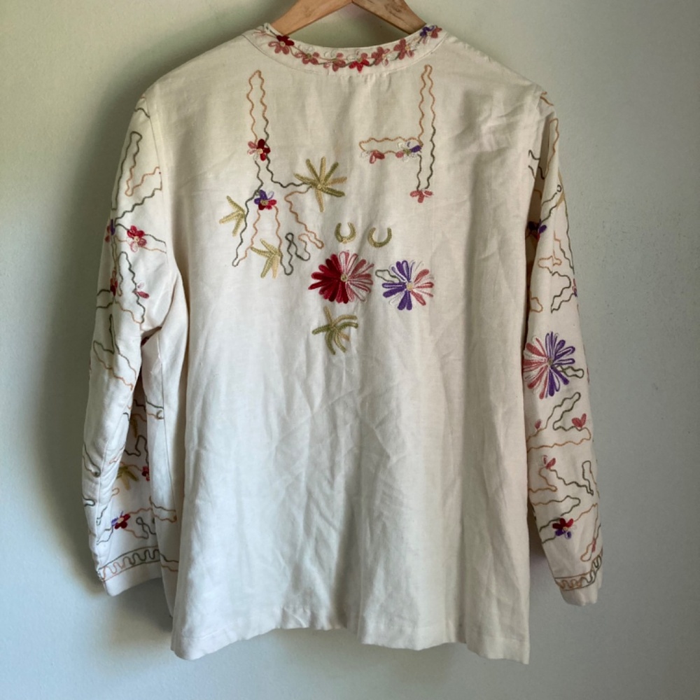 New The Vermont country store women’s embroidered top with flaws - Picture 3 of 9